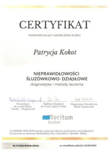 Patrycja Kokot Nieprawidłowości śluzówkowo - dząsłowe