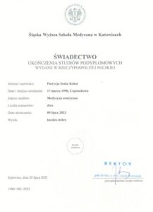 Patrycja Kokot Śląska Wyższa Szkoła Medyczna Patrycja Kokot Śląska Wyższa Szkoła Medyczna