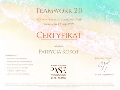 Patrycja Kokot TeamWork 2 Patrycja Kokot TeamWork 2