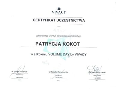 Patrycja Kokot VIVACY ACADEMY Patrycja Kokot VIVACY ACADEMY